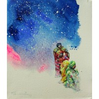 Hussain Chandio, 12 x 14 Inch, Acrylic on Canvas, Figurative Painting-AC-HC-067
